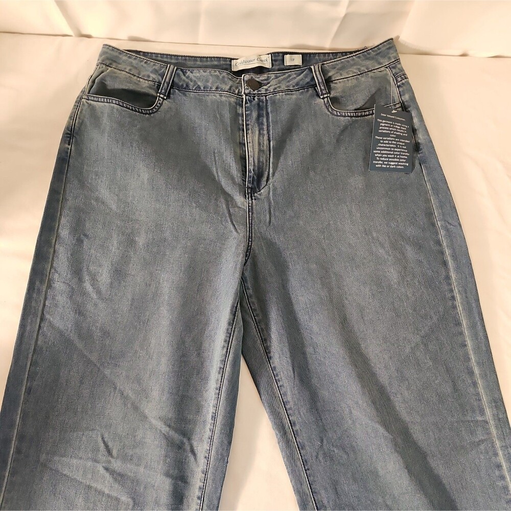 New Coldwater Creek Jeans 12P Medium Wash Relaxed Fit
